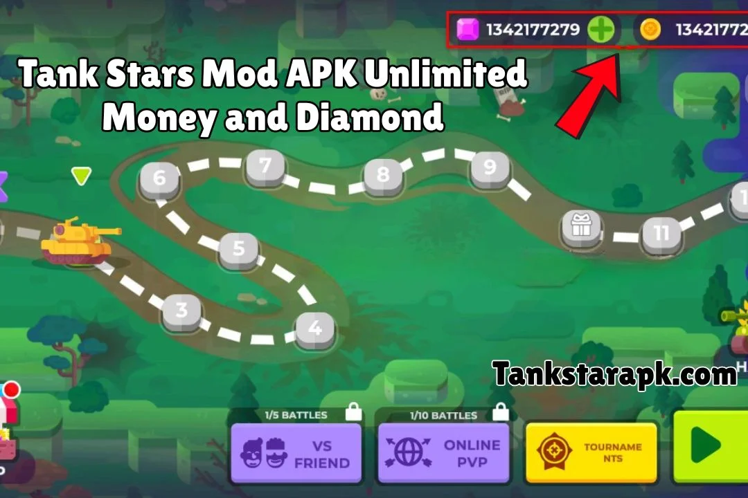 Tank Stars Mod APK Unlimited Money and Diamond