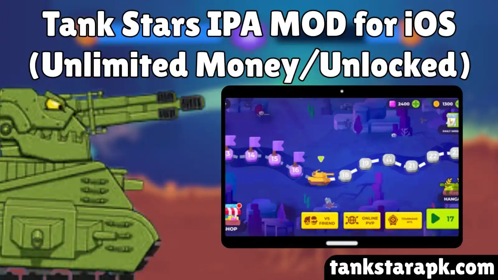 Tank Stars IPA MOD for iOS