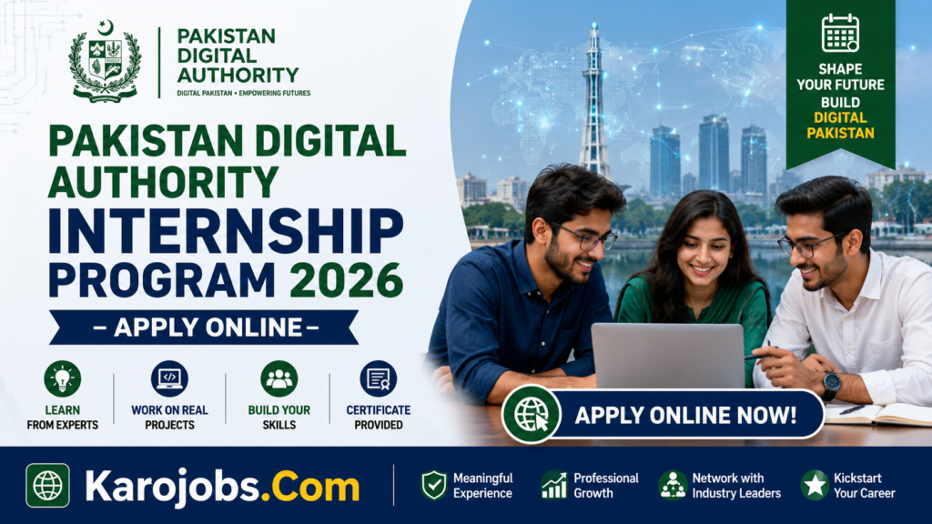 Pakistan Digital Authority Internship Program 2026 – Apply Online | Male and Female